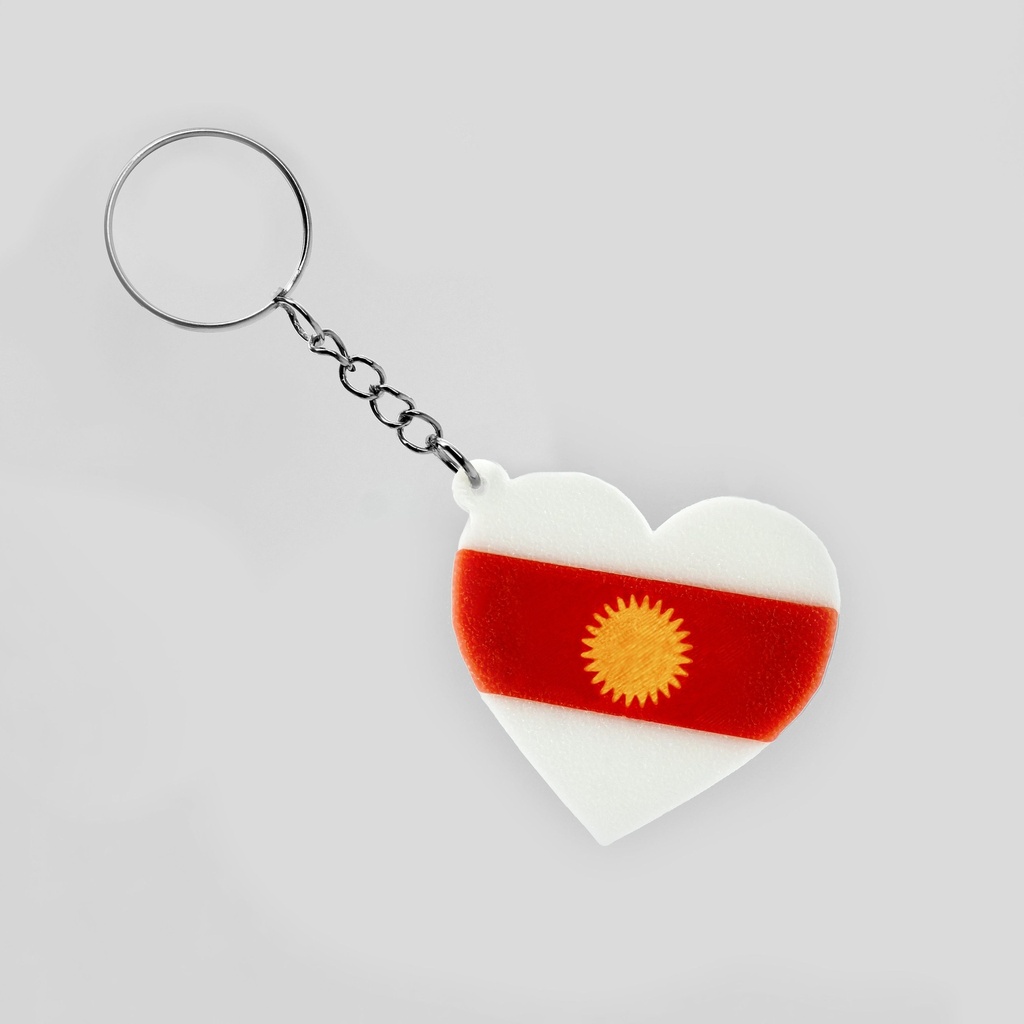 Yezidische Flagge Herz Anhänger (1 Stück)