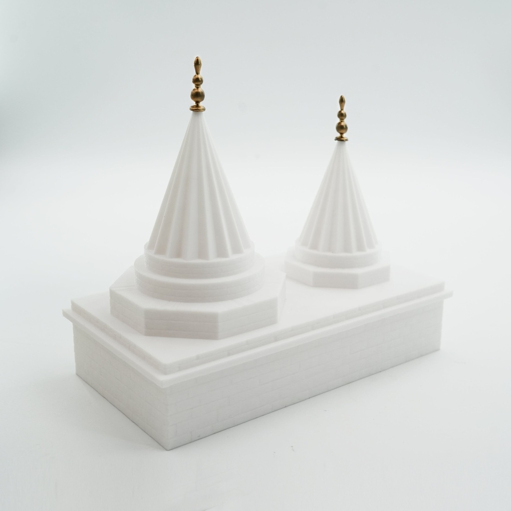 [EZD-64-2133] Lalish Modell Tempel - Weiß (7,5 cm)