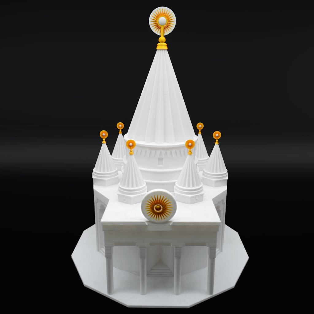 Quba Heft Mêrê Dîwanê û Tawisî Melek - Modell (Höhe: 13cm)